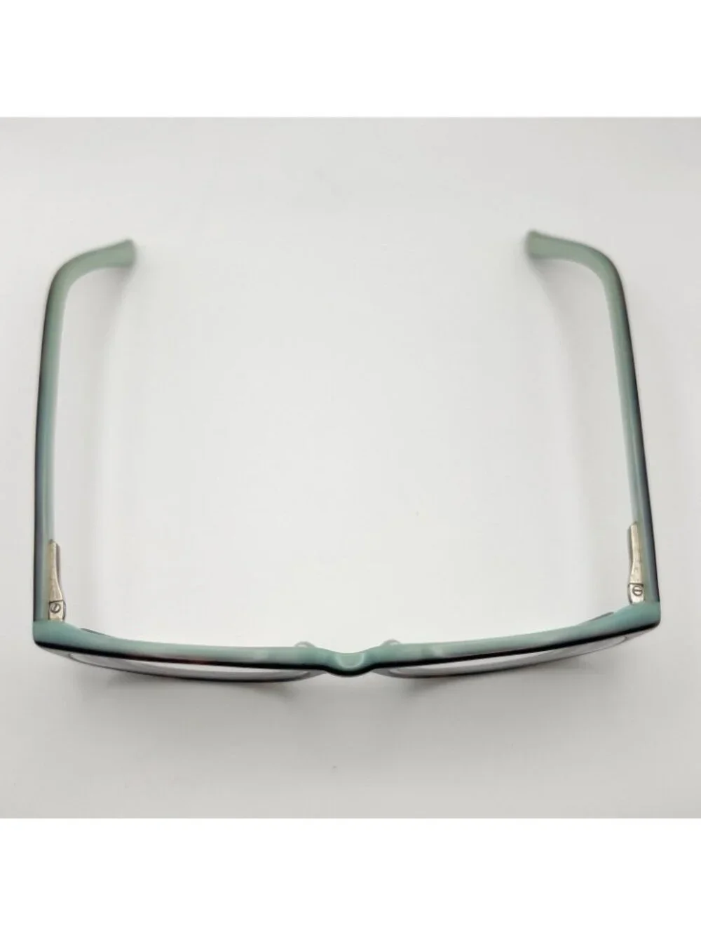 Bulova IXTAPA Havana Mint Eyeglass Frame Oval Blue Brown Full Rim 53-16-140 Case